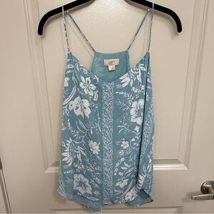 LOFT Women's Light Blue Floral Camisole